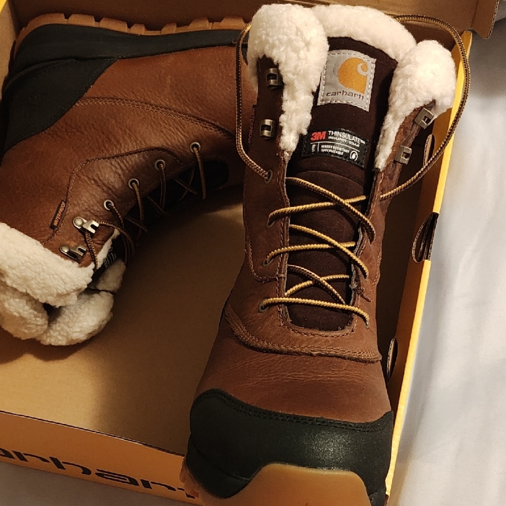 Carhartt Women's Brown Insulated Ankle Boots~ New! View 4